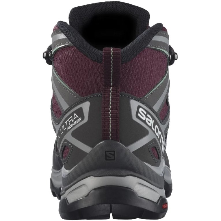 Botas Caminhada Salomon X Ultra Pioneer Mid CSWP Feminino Bordeaux Cinzentas Escuro | PT W17956